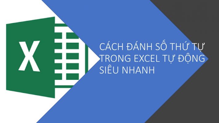 Đánh số thứ tự tự động triong excel