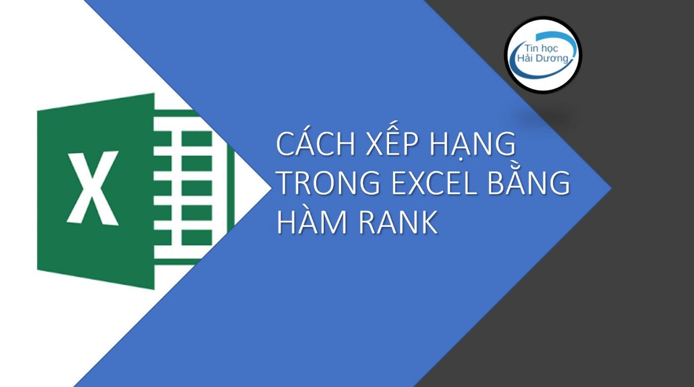 cách xếp hạng trong excel bằng hàm rank