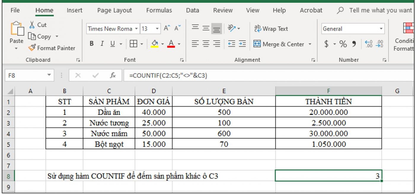 kết quả ví dụ 4